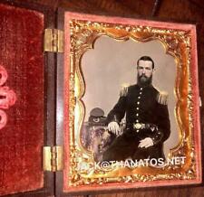 Rare Ambrotype Confederate Civil War Soldier 5th GA Clinch or Cuthbert Rifles picture