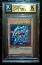 YuGiOh 25th Anniversary Blue Eyes White Dragon SEC Gold Label Pristine BGS 10 picture
