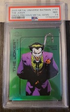 2025 Skybox Metal Universe Batman The Joker PMG Green PSA 7.5 picture