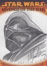 Star Wars Revenge Of The Sith Sketch Card By Monte Moore picture