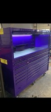 Matco 4S Three Bay Toolbox With Top Hutch. Power Strips In 3 Different Places picture