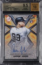 2017 TOPPS FIRE AUTOS INFERNO RC 1/1 #FAAJ AARON JUDGE BGS 9.5 picture