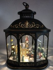 18” Lighted Mr Christmas Large Lantern Carolers Horse Carriage Valerie Parr Hill picture