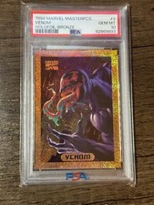 1994 Marvel Masterpieces Venom Holofoil- Bronze #9 PSA 10 GEM MT Pop 5 picture