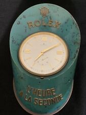 Rolex L’HEURE A LA SECONDE, GILT BRASS AND GREEN SOFT ENAMEL DESK CLOCK, NO.1078 picture