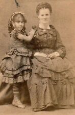 BEARDED LADY ANNIE JONES as Child with MOTHER Rare FREAK PHOTO Historic CIRCUS picture