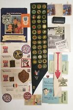 Old Boy Scout Collectible Lot Antique Eagle Medal Sashes Badges Patches & More picture
