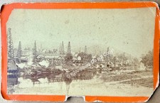 Glade Run Butler County Pennsylvania Oil Well Cabinet Card Boudoir Photo 1865 picture