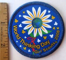 Girl Scout 2008 WORLD THINKING DAY PATCH International Friendship DAISY FLOWER picture