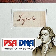 THOMAS LYNCH JR * PSA/DNA * Declaration of Independence Signer Autograph Signed picture