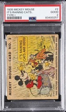 1935 MICKEY MOUSE TYPE I #2 IT'S RAINING CATS.. PSA 2 picture