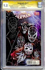 AMAZING SPIDER-MAN 1 CGC SS 9.8 STAN LEE SKETCH HORN GAMESTOP ORIGINAL ART 1/1 picture