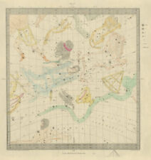 ASTRONOMY CELESTIAL Star map chart signs 3 Autumn Equinox. SDUK 1874 old picture