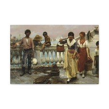 Frank Duveneck - Water Carriers, Venice - 1884 - Canvas Wall Art picture