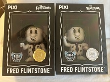 Thrilljoy Fred Flinstone SDCC Rock Block Ultra Chase Figure LE 24 AND LE 500 Set picture