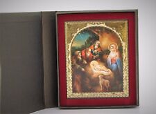 Blessed Orthodox Icon Nativity of Christ 10x12 Wood SOFRINO Russia Christmas Gift picture