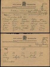 GB TELEGRAPH STATIONERY SANDRINGHAM NORFOLK QUEEN ALEXANDRA 1900/19 OHMS picture