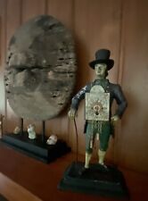 Vintage Dutch Figure Clock Seller Man Of Time L’Watchmaker Pocket Watch Stand picture