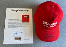 DONALD TRUMP AUTOGRAPH 45th PRESIDENT JAN 20,2017 INAUGURATION DAY MAGA HAT PSA picture