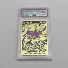 PSA 10 Udon 2021 Street Fighter Gold Chun-Li Swimsuit Special Promo Metal Card picture