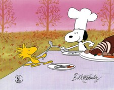 PEANUTS Thanksgiving Limited Edition of 150 Animation Cel signed Melendez mlc03 picture