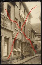 Photo-postcard-Stuttgart-Bad-Cannstatt-hail shooting-drähler-house-architecture- picture