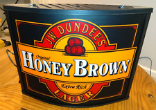 Vintage JW Dundee's Honey Brown Lager Double Sided Lighted Sign picture