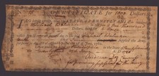 JOHN NICHOLSON - PROMISSORY NOTE SIGNED 03/18/1786 CO-SIGNED BY: ANDREW DOZ picture