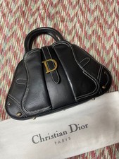 Vhtf Christian Dior Small Saddle Bag Leather Black John Galliano Dior Women Rare picture
