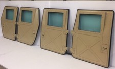 Military Hard Doors NEW 4 - fits Humvee X-Door Style M998 H1 HUMMER TAN picture