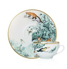 Hermes Carnets d'Equateur Breakfast Cup and Saucer set of 2 picture