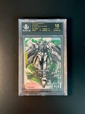 2024 Gundam Edition Beta #ST02-001 Wing Gundam LR+ : Beckett BLACK LABEL BGS 10 picture