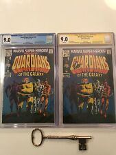Marvel Super-Heroes #18 CGC 9.0 SS Signed Stan Lee 1st Guardians of the Galaxy picture