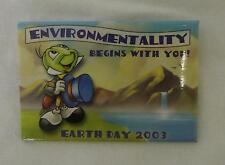 Jiminy Cricket Environment Green Earth Day 2003 Collectible Pin Back Disney WDW picture