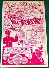 ANN ARBOR MICHIGAN SECOND ANNUAL OZONE HOMECOMING PARADE 1973 ORIGINAL FLYER picture