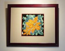 Order Of Culture Recipient Ryuzan Aoki Tenmoku Glazed Dahlia Ceramic Frame picture