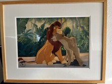 Lion King Simba and Nala Limited Edition - Cast Members Only - Cel 74/188 picture
