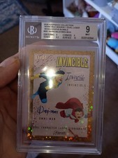 (Only In Existence) 1/1 Invincible and Omni-Man Dual Signature Gold Bubble Foil picture