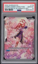 2024 GUNDAM EDITION BETA ALTERNATE ART #118 OVERFLOWING AFFECTION PSA 10 picture