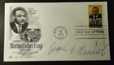 DR  MARTIN LUTHER KING FIRST DAY COVER SIGNED BY JAMES H MEREDITH. LIFETIME COA picture