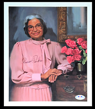 ROSA PARKS HAND SIGNED AUTOGRAPHED 8X11 PHOTO WITH PSA DNA COA AND LOA VERY RARE picture