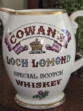 Rare 1870's Copeland Cowan's Loch Lomond Special Scotch Whiskey Pictorial Jug picture