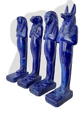 The Four Son Of The God Horus Blue lapis Lazuli Stone  100 % Egyptian Made picture