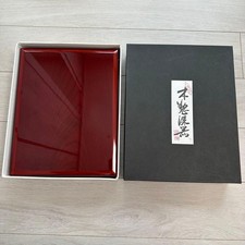 Japanese writing box No document library tool case Showa retro antique picture