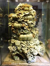 45 Chinese Shoushan stone agalmatolite Pumpkin vine fruit good harvest sculpture picture