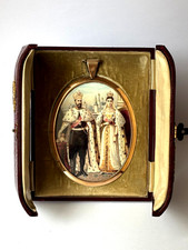 Ant. Imperial Tsar's Era Nicholas II Coronation/Family Award Faberge Gold Frame picture