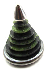 Bulgari Sterling Jade Paperweight Card Holder Ettore Sottsass Christmas Tree picture