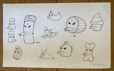Frank Kozik SIGNED AUTOGRAPHED 11x17 Kidrobot Prototype Design Mongers PSA/DNA picture