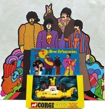 Beatles Yellow Submarine 1968 CORGI Original Car Figure Box Stand Rare Japan picture