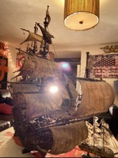Magnificent Antique Rare Model Ship HMS Victory 1896-1915 picture